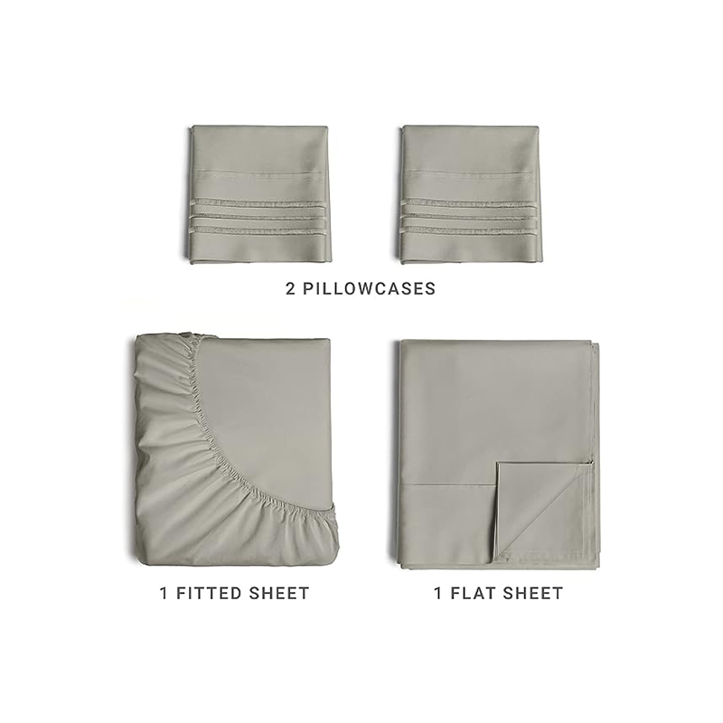 D00001 microfiber 4PCS cubile sheet set